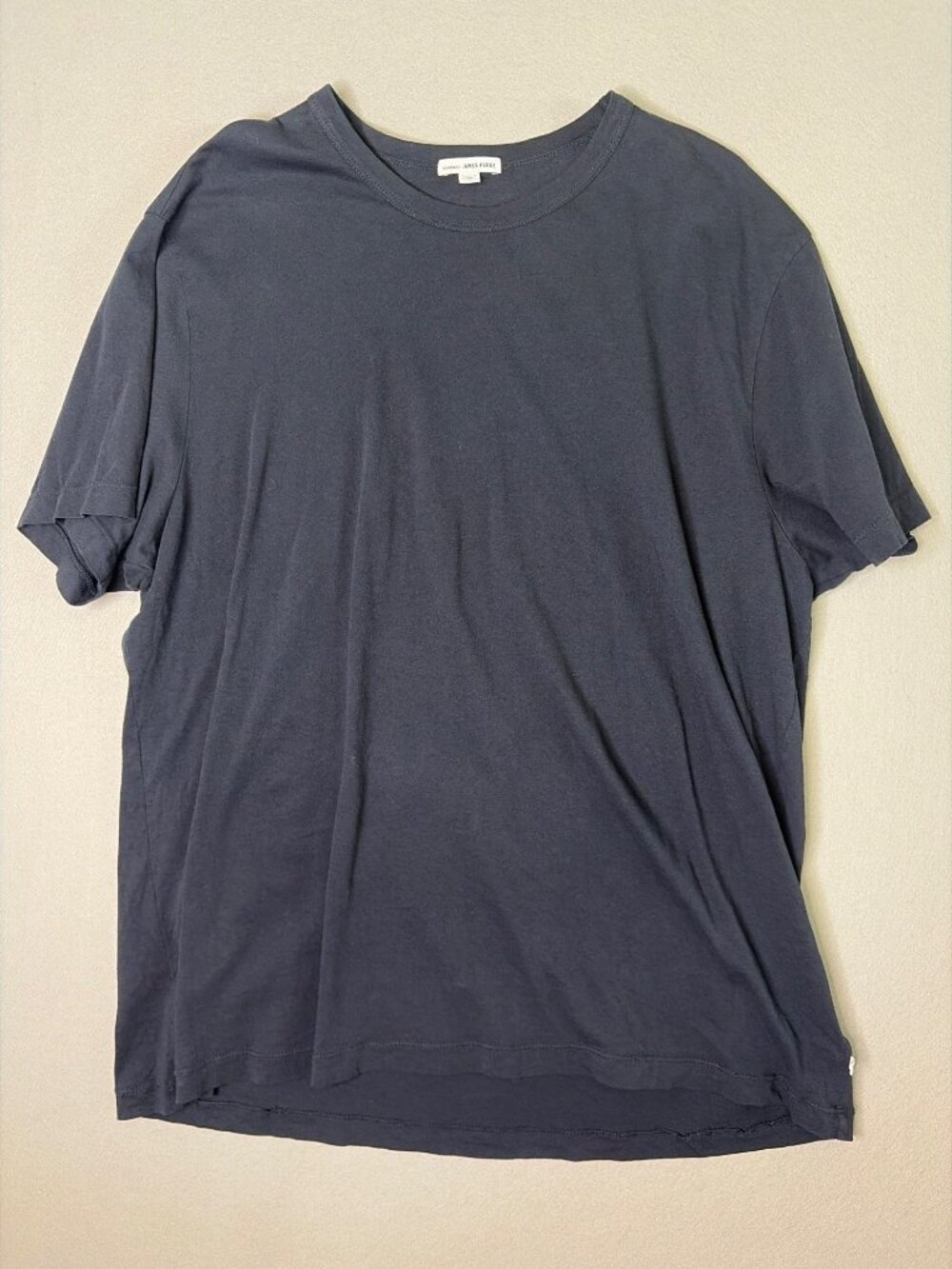 James Purse T Shirt Dark Navy Men's Size 5/XXL Combed Cotton Quiet Luxury
